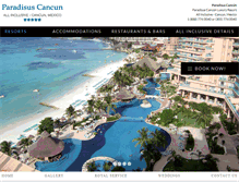 Tablet Screenshot of paradisuscancun.com